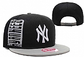 Yankees Team Logo Black Adjustable Hat LX,baseball caps,new era cap wholesale,wholesale hats