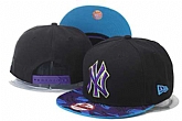 Yankees Team Logo Black Purple Adjustable Hat GS,baseball caps,new era cap wholesale,wholesale hats