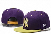 Yankees Team Logo Purple Yellow Adjustable Hat GS,baseball caps,new era cap wholesale,wholesale hats