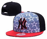 Yankees Team Logo White Star Black Adjustable Hat GS,baseball caps,new era cap wholesale,wholesale hats