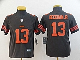 Youth Nike Browns 13 Odell Beckham Jr Brown Color Rush Limited Jersey,baseball caps,new era cap wholesale,wholesale hats