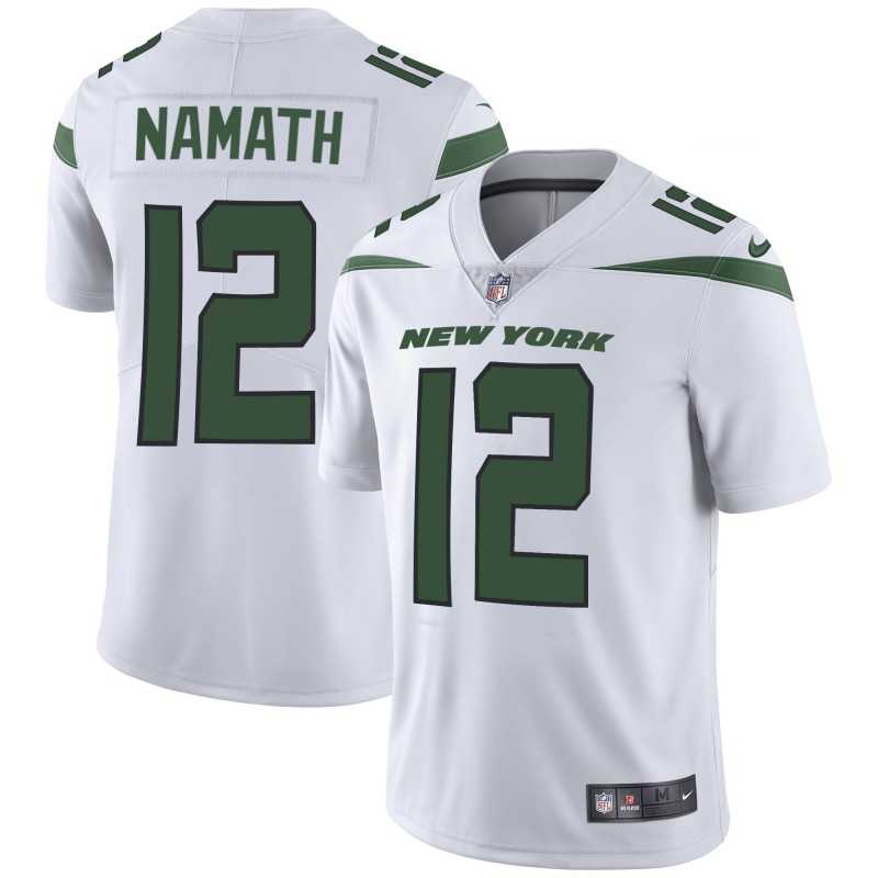 Youth Nike Jets 12 Joe Namath White New 2019 Vapor Untouchable Limited Jersey Dzhi
