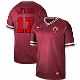 Angels 17 Shohei Ohtani Red Throwback Jersey Dzhi,baseball caps,new era cap wholesale,wholesale hats