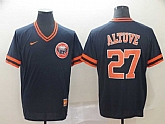 Astros 27 Jose Altuve Navy Throwback Jerseys,baseball caps,new era cap wholesale,wholesale hats