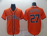 Astros 27 Jose Altuve Orange Cool Base Jerseys,baseball caps,new era cap wholesale,wholesale hats