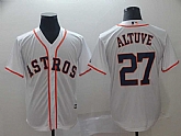 Astros 27 Jose Altuve White Cool Base Jerseys,baseball caps,new era cap wholesale,wholesale hats