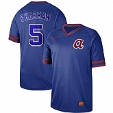 Braves 5 Freddie Freeman Blue Throwback Jersey Dzhi,baseball caps,new era cap wholesale,wholesale hats