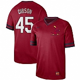 Cardinals 45 Bob Gibson Red Throwback Jersey Dzhi,baseball caps,new era cap wholesale,wholesale hats