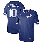 Dodgers 10 Justin Turner Royal Throwback Jersey Dzhi,baseball caps,new era cap wholesale,wholesale hats