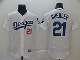 Dodgers 21 Walker Buehler White Flexbase Jersey,baseball caps,new era cap wholesale,wholesale hats