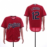 Indians 12 Francisco Lindor Red Cool Base Jersey,baseball caps,new era cap wholesale,wholesale hats
