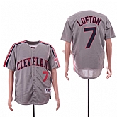 Indians 7 Kenny Lofton Gray Turn Back The Clock Jersey,baseball caps,new era cap wholesale,wholesale hats