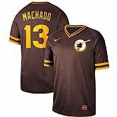 Padres 13 Manny Machado Brown Throwback Jersey Dzhi,baseball caps,new era cap wholesale,wholesale hats