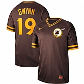 Padres 19 Tony Gwynn Brown Throwback Jersey Dzhi,baseball caps,new era cap wholesale,wholesale hats