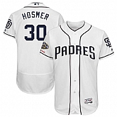 Padres 30 Eric Hosmer White 50th Anniversary and 150th Patch FlexBase Jersey Dzhi,baseball caps,new era cap wholesale,wholesale hats