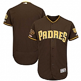 Padres Blank Brown 50th Anniversary and 150th Patch FlexBase Jersey Dzhi,baseball caps,new era cap wholesale,wholesale hats
