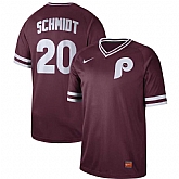 Phillies 20 Mike Schmidt Red Throwback Jersey Dzhi,baseball caps,new era cap wholesale,wholesale hats