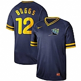 Rays 12 Wade Boggs Navy Throwback Jersey Dzhi,baseball caps,new era cap wholesale,wholesale hats