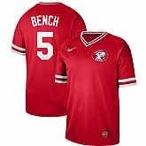 Reds 5 Johnny Bench Red Throwback Jersey Dzhi,baseball caps,new era cap wholesale,wholesale hats