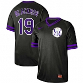 Rockies 19 Charlie Blackmon Black Throwback Jersey Dzhi,baseball caps,new era cap wholesale,wholesale hats