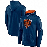 Chicago Bears Fanatics Branded On The Ball Pullover Hoodie Navy