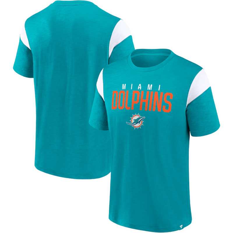 Miami Dolphins Fanatics Branded Aqua Home Stretch Team Men's T-Shirt