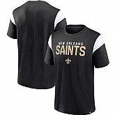 New Orleans Saints Fanatics Branded Black Home Stretch Team Men's T-Shirt