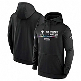 New Orleans Saints Nike 2022 NFL Crucial Catch Therma Performance Pullover Hoodie Black