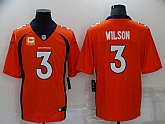 Nike Broncos 3 Russell Wilson Orange C Patch Vapor Untouchable Limited Jersey,baseball caps,new era cap wholesale,wholesale hats