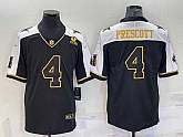 Nike Cowboys 4 Dak Prescott Black Gold Thanksgiving Limited Jersey Dzhi,baseball caps,new era cap wholesale,wholesale hats