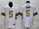 Nike Saints 5 Jarvis Landry White Color Rush Limited Jersey,baseball caps,new era cap wholesale,wholesale hats