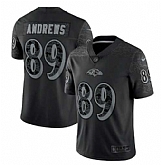 Men's Baltimore Ravens #89 Mark Andrews Black Reflective Limited Stitched Football Jersey,baseball caps,new era cap wholesale,wholesale hats