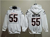 Men's Cincinnati Bengals #55 Logan Wilson White Pullover Hoodie,baseball caps,new era cap wholesale,wholesale hats