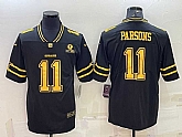 Men's Dallas Cowboys #11 Micah Parsons Black Gold Edition With 1960 Patch Limited Stitched Football Jersey,baseball caps,new era cap wholesale,wholesale hats
