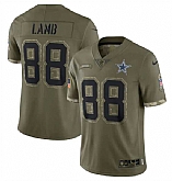 Men's Dallas Cowboys #88 CeeDee Lamb 2022 Olive Salute To Service Limited Stitched Jersey,baseball caps,new era cap wholesale,wholesale hats