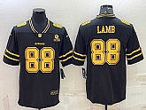 Men's Dallas Cowboys #88 CeeDee Lamb Black Gold Edition With 1960 Patch Limited Stitched Football Jersey,baseball caps,new era cap wholesale,wholesale hats