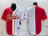 Men's Kansas City Chiefs Blank Red White Two Tone With Patch Cool Base Stitched Baseball Jersey,baseball caps,new era cap wholesale,wholesale hats