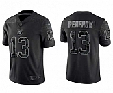 Men's Las Vegas Raiders #13 Hunter Renfrow Black Reflective Limited Stitched Football Jersey,baseball caps,new era cap wholesale,wholesale hats