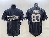 Men's Las Vegas Raiders #83 Darren Waller Black With Patch Cool Base Stitched Baseball Jersey,baseball caps,new era cap wholesale,wholesale hats