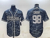 Men's Las Vegas Raiders #98 Maxx Crosby Grey Camo With Patch Cool Base Stitched Baseball Jersey,baseball caps,new era cap wholesale,wholesale hats