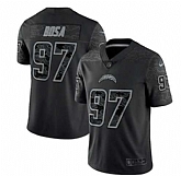 Men's Los Angeles Chargers #97 Joey Bosa Black Reflective Limited Stitched Football Jersey,baseball caps,new era cap wholesale,wholesale hats