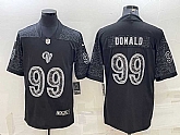 Men's Los Angeles Rams #99 Aaron Donald Black Reflective Limited Stitched Football Jersey,baseball caps,new era cap wholesale,wholesale hats