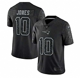 Men's New England Patriots #10 Mac Jones Black Reflective Limited Stitched Football Jersey,baseball caps,new era cap wholesale,wholesale hats