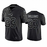Men's New England Patriots #33 Joejuan Williams Black Reflective Limited Stitched Football Jersey,baseball caps,new era cap wholesale,wholesale hats