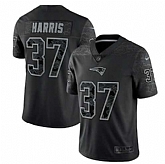 Men's New England Patriots #37 Damien Harris Black Reflective Limited Stitched Football Jersey,baseball caps,new era cap wholesale,wholesale hats