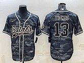 Men's New Orleans Saints #13 Michael Thomas Grey Camo With Patch Cool Base Stitched Baseball Jersey,baseball caps,new era cap wholesale,wholesale hats