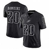 Men's Philadelphia Eagles #20 Brian Dawkins Black Reflective Limited Stitched Football Jersey,baseball caps,new era cap wholesale,wholesale hats