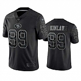 Men's San Francisco 49ers #99 Javon Kinlaw Black Reflective Limited Stitched Football Jersey,baseball caps,new era cap wholesale,wholesale hats