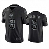 Men's Tampa Bay Buccaneers #8 Kyle Rudolph Black Reflective Limited Stitched Jersey,baseball caps,new era cap wholesale,wholesale hats