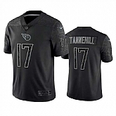Men's Tennessee Titans #17 Ryan Tannehill Black Reflective Limited Stitched Football Jersey,baseball caps,new era cap wholesale,wholesale hats